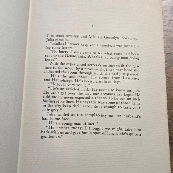 Doubleday Theatre W. Somerset Maugham Book 1st Ed 1937 Gilt Spine - Picture 6 of 9